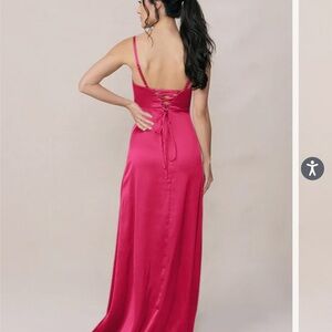 Revelry Hot Pink bridesmaid dress (brand new)